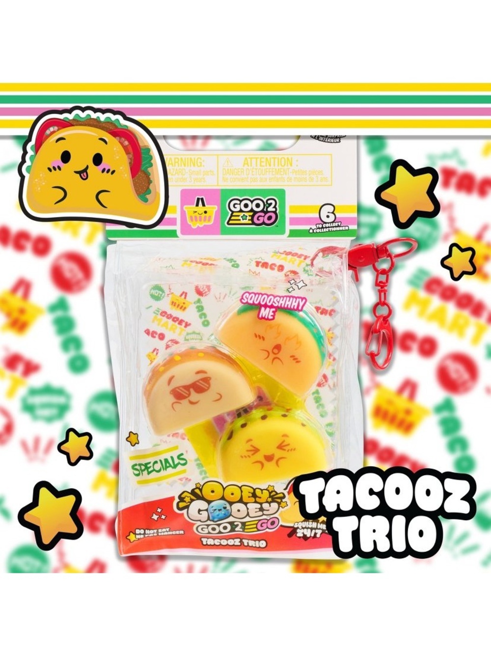 Just Play Ooey Gooey Gooey Mart
Sidekick Goo 2 Go, Tacooz Trio 🌮